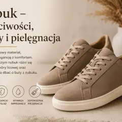 Nubuk – co to za materiał? Eleganckie i komfortowe buty z nubuku, ich zalety i pielęgnacja.