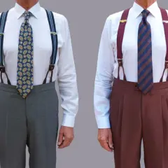 Spodnie garniturowe z wysokim stanem męskie - Elegancja w każdej sytuacji!