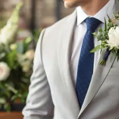 Garnitur ślubny w kolorze szarym - Elegancja na ślub i nie tylko.