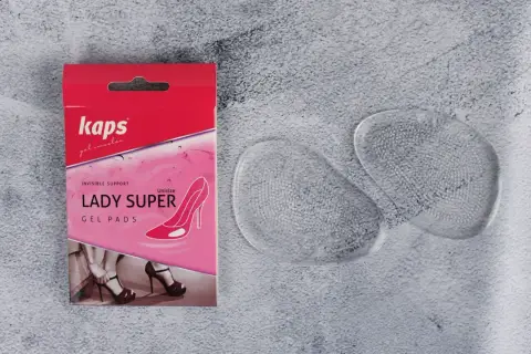 Kaps Lady Super Gel Pads - sposób, co zrobić żeby buty nie obcierały. Miękkie wkładki żelowe chronią stopy.