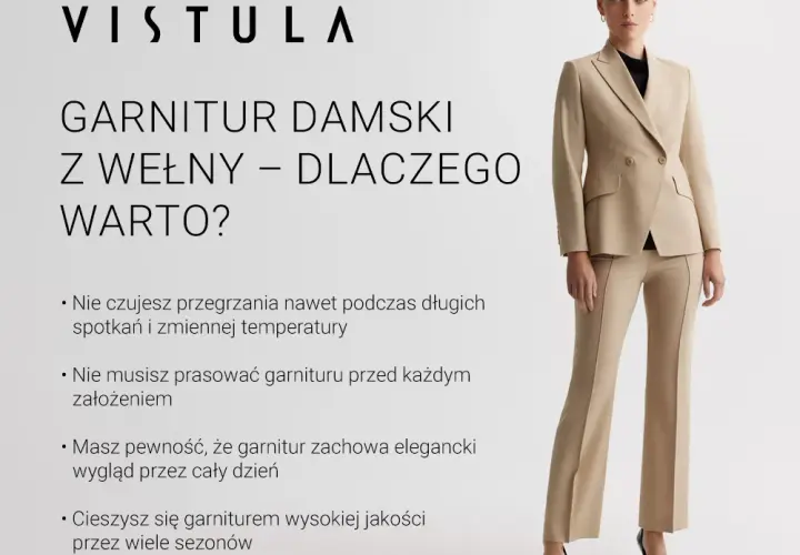 Garnitur z wełny - Klasyka w każdym detalu, na każdą okazję.
