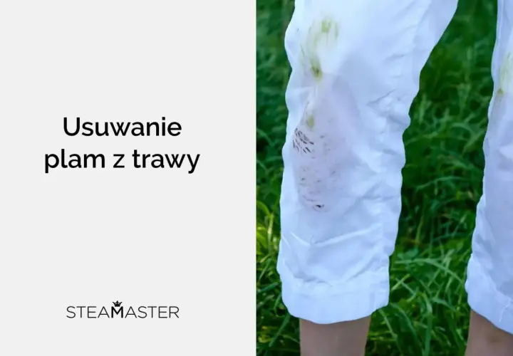 Białe spodnie poplamione trawą. Dowiedz się, czym sprać trawę, by znów były nieskazitelne.
