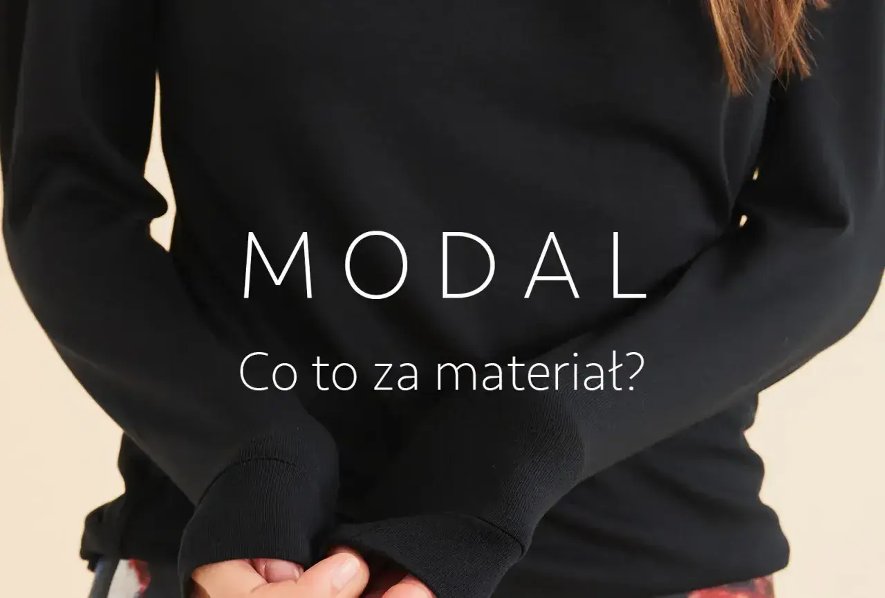 Odkryj, co to za materiał modal. Miękkość i komfort w czarnym swetrze.