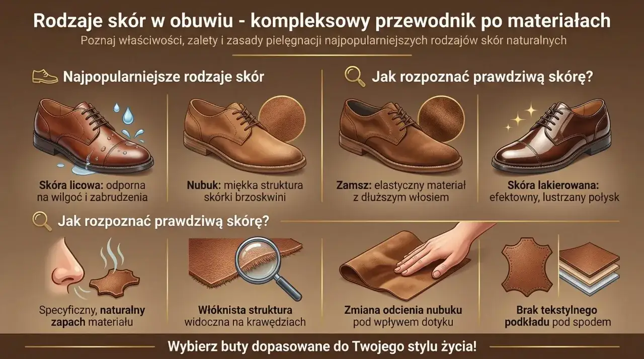 Nubuk to miękka skóra o strukturze brzoskwini, idealna na buty. Poznaj rodzaje skór i wybierz te dopasowane do stylu życia!