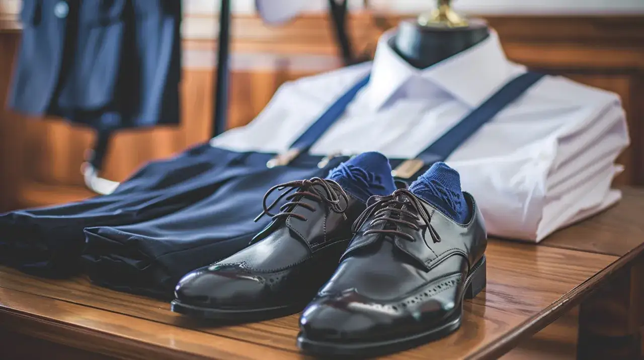 Zdjęcie Dodatki do spodni garniturowych: Oto klucz do elegancji oraz stylu